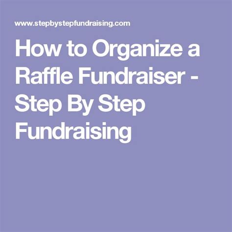 How to Organize a Tombola: Step.